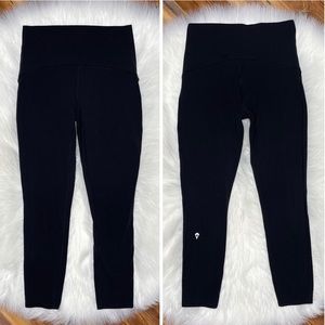 Ivivva By Lululemon Girls Hi-Waisted Cropped Legging Black Sz 14 Lulu Align Feel
